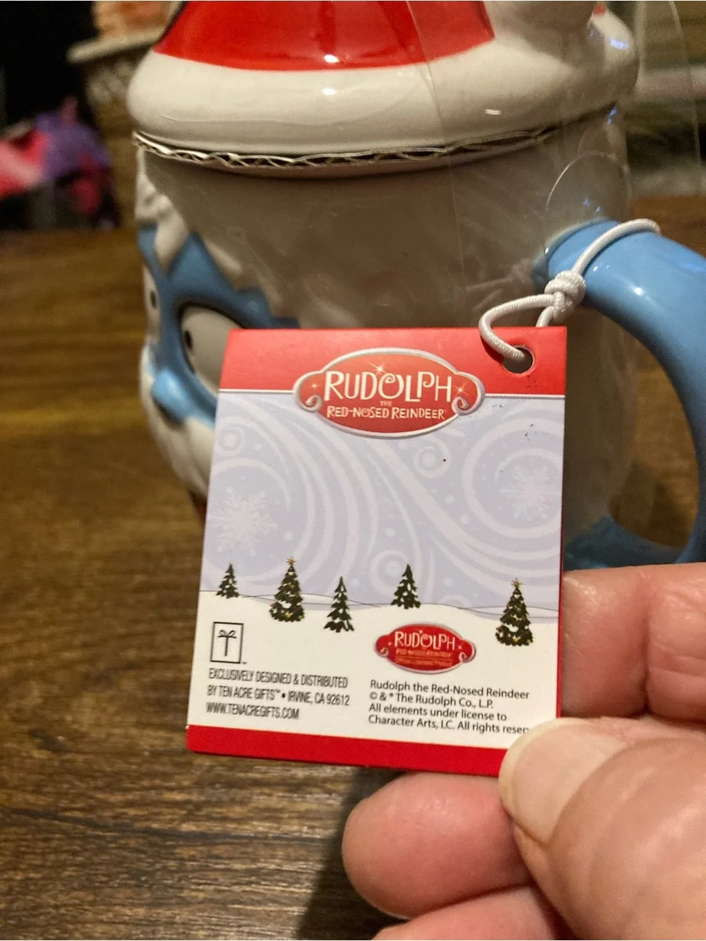 Rudolph the red nosed reindeer hot cocoa mug